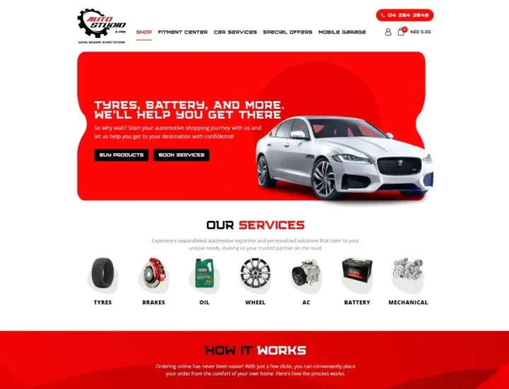 AutoStudio Auto Parts E-commerce Development Service by Klever Tech Solutions